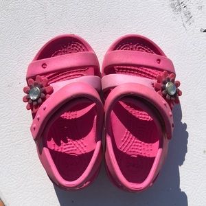 The cutest little girl crocs